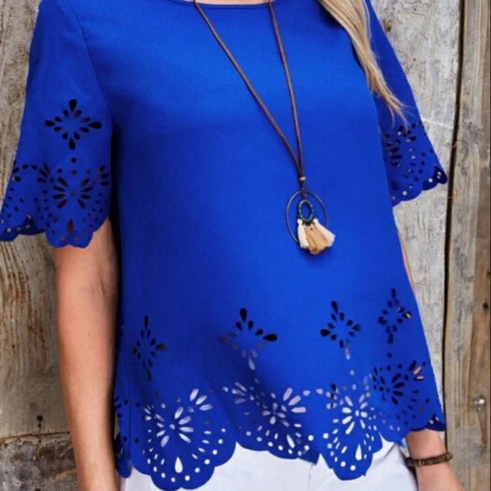 Elegant Royal Blue Top